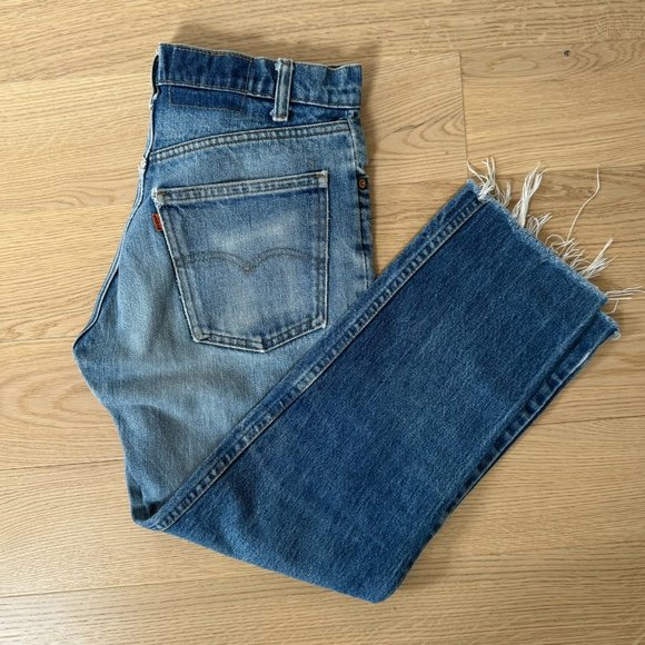 VINTAGE ORANGE LABEL LEVIS JEANS - Picture 2 of 9